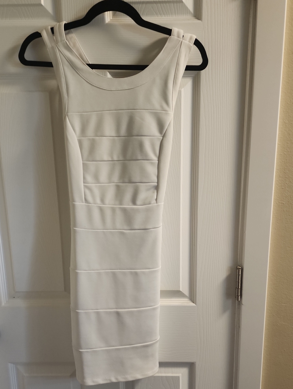 Forever 21 White Sleeveless Bandage-Style Mini Dress